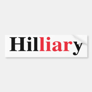 "Hilliary " バンパーステッカー