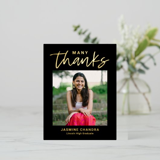 HILLSのクールありがとうはがき 箔シーズンポストカード (立ち正面)