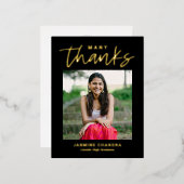 HILLSのクールありがとうはがき 箔シーズンポストカード (正面/裏面)