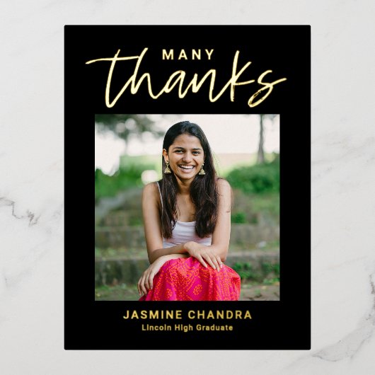 HILLSのクールありがとうはがき 箔シーズンポストカード (正面)