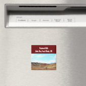 Hills 色彩の鮮やか John Day化石ベッドオレゴンのマグネット マグネット (インサイチュ (食洗機))