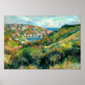 Hills around the Bay of Moulin Huet, Renoir ポスター (正面)