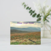 Hills of Perthshireスコットランドのカスタマイズ可能はがき ポストカード (スタンド正面)