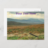Hills of Perthshireスコットランドのカスタマイズ可能はがき ポストカード (正面/裏面)