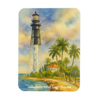 Hillsboro Inlet Lighthouse Flexible Photo Magnet マグネット