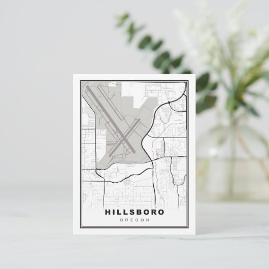 Hillsboro Map ポストカード (スタンド正面)