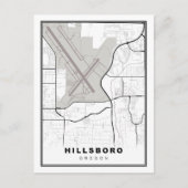 Hillsboro Map ポストカード (正面)