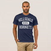 Hillsdale -スズメバチ-高Hillsdaleミシガン州 Tシャツ (正面フル)
