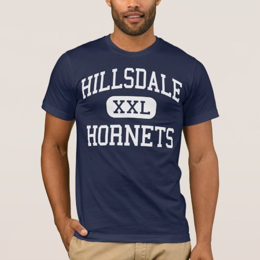 Hillsdale -スズメバチ-高Hillsdaleミシガン州 Tシャツ (正面)