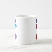 Hillsongのカラフルな叙情詩私は神の子供です コーヒーマグカップ (中央)