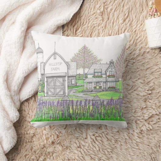 Hilltop Farm Pillow クッション (ブランケット)