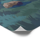 Hilly Fields London Park Travel Poster ポスター (角)