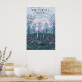 Hilly Fields London Park Travel Poster ポスター (キッチン)