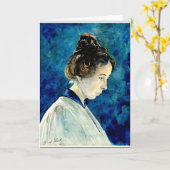 Hilma af Klint – セルフポートレート, 1920 カード (黄色い花)