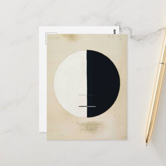 Hilma Af Klint、仏の視点、抽象芸術・アート ポストカード (正面/裏面インサイチュ)