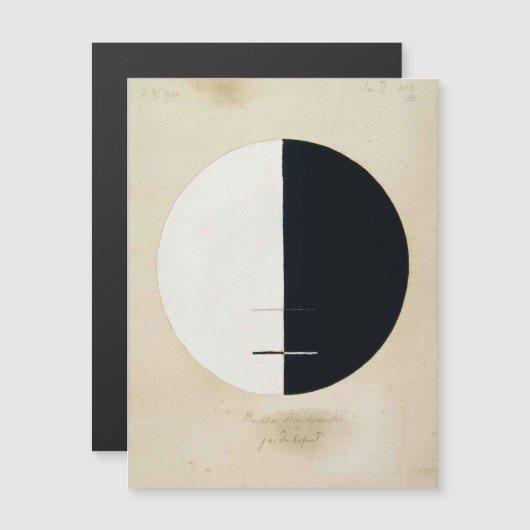 Hilma Af Klint、仏の視点、抽象芸術・アート マグネット招待状 (正面/裏面)