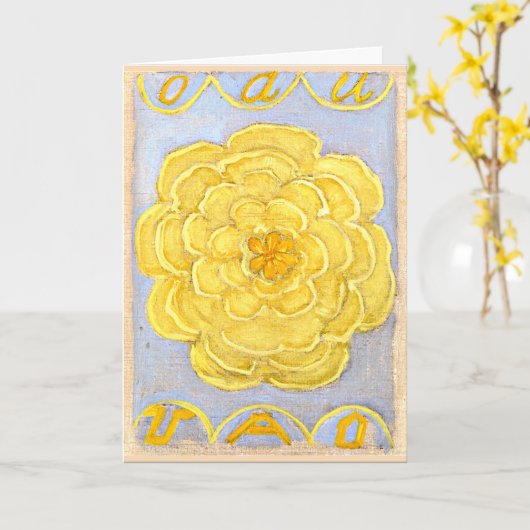 Hilma af Klint – 原始的なカオス， No. 24 カード (黄色い花)