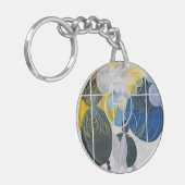 Hilma af Klint – 大きな姿絵画 キーホルダー (正面左)