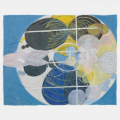 Hilma af Klint – 大きな姿絵画 フリースブランケット (正面(横))