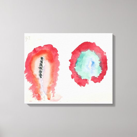 Hilma af Klint – 小麦とWORMWOOD 1922 キャンバスプリント (正面)