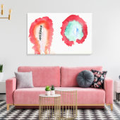 Hilma af Klint – 小麦とWORMWOOD 1922 キャンバスプリント (インサイチュ (リビング))