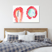 Hilma af Klint – 小麦とWORMWOOD 1922 キャンバスプリント (インサイチュ (寝室))