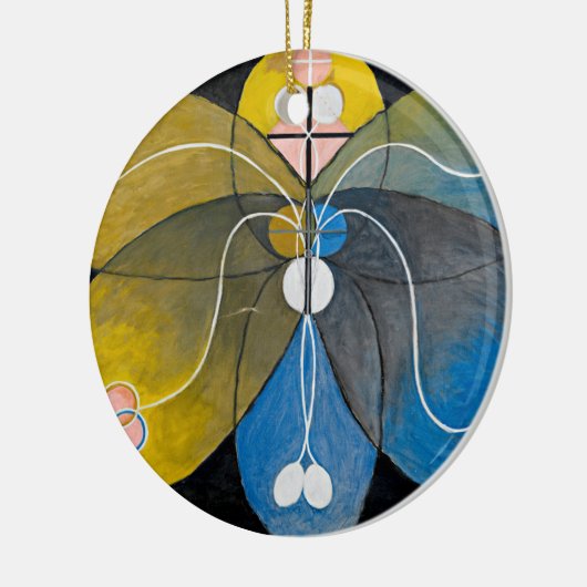 Hilma af Klint – 進化， 9 セラミックオーナメント (左)