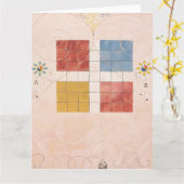 Hilma Af Klint、10番目に大きいNo10、抽象芸術・アート カード (黄色い花)