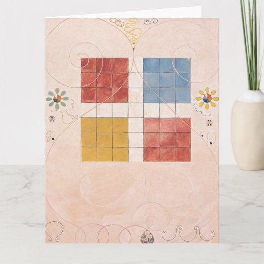 Hilma Af Klint、10番目に大きいNo10、抽象芸術・アート カード (正面)