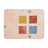 Hilma Af Klint、10番目に大きいNo10、抽象芸術・アート マグネット (横)