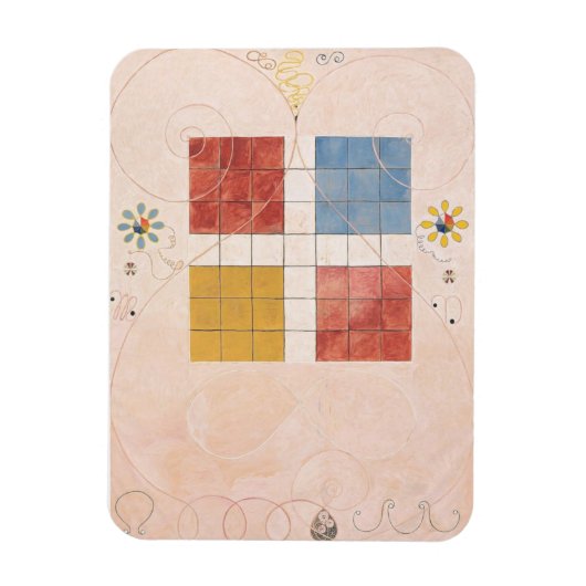 Hilma Af Klint、10番目に大きいNo10、抽象芸術・アート マグネット (縦)