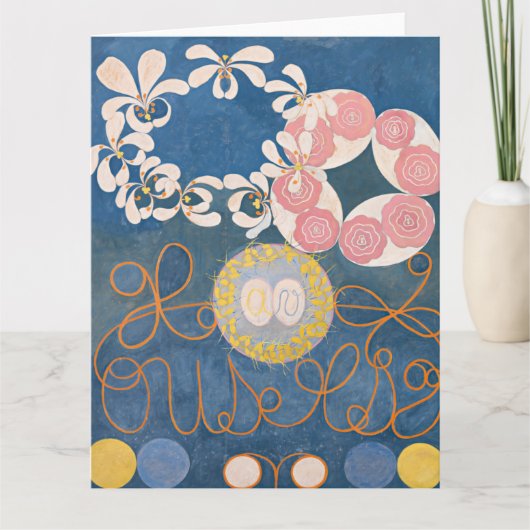 Hilma Af Klint、10番目に大きいNo1、抽象芸術・アート カード (正面)