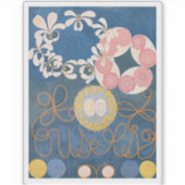 Hilma Af Klint、10番目に大きいNo1、抽象芸術・アート シール (正面)