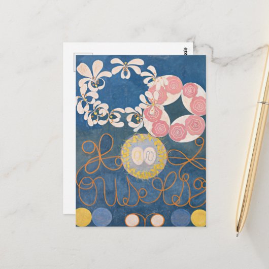 Hilma Af Klint、10番目に大きいNo1、抽象芸術・アート ポストカード (正面/裏面インサイチュ)
