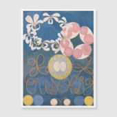 Hilma Af Klint、10番目に大きいNo1、抽象芸術・アート マグネット招待状 (正面)