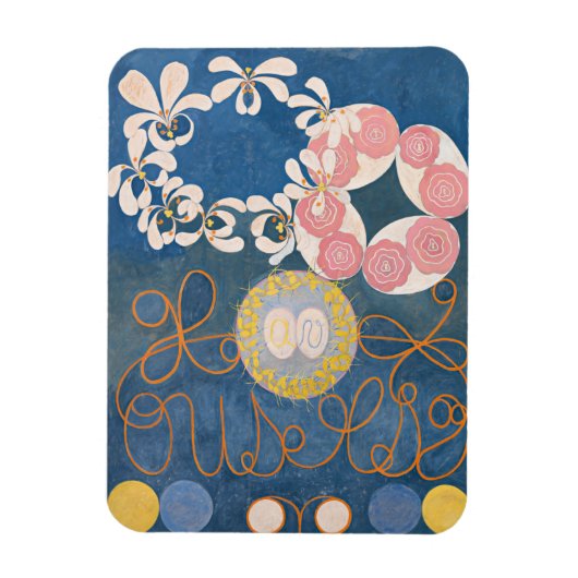 Hilma Af Klint、10番目に大きいNo1、抽象芸術・アート マグネット (縦)