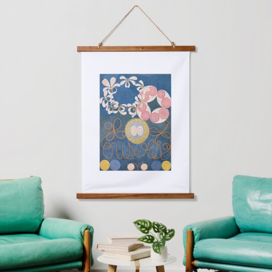 Hilma Af Klint、10番目に大きいNo1、抽象芸術・アート 吊り下げ型タペストリー (リビング)