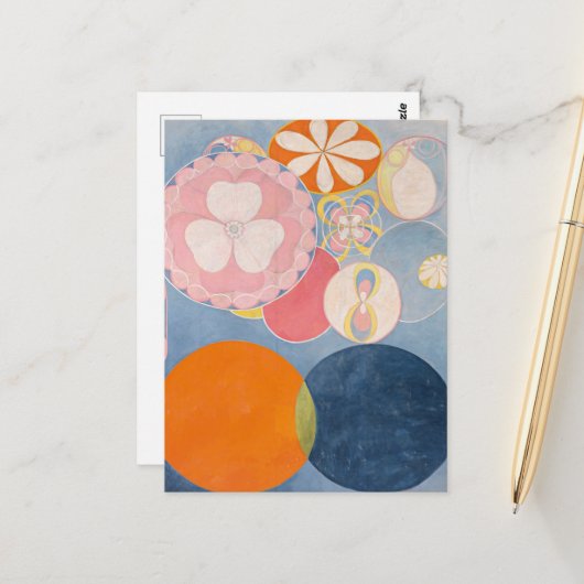 Hilma Af Klint、10番目に大きいNo2、抽象芸術・アート ポストカード (正面/裏面インサイチュ)