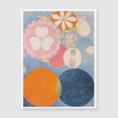 Hilma Af Klint、10番目に大きいNo2、抽象芸術・アート マグネット招待状 (正面)