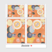 Hilma Af Klint、10番目に大きいNo3、抽象芸術・アート シール (シート)