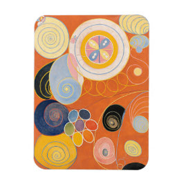 Hilma Af Klint、10番目に大きいNo3、抽象芸術・アート マグネット