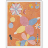 Hilma Af Klint、10番目に大きいNo4、抽象芸術・アート シール (正面)