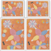 Hilma Af Klint、10番目に大きいNo4、抽象芸術・アート シール (正面)