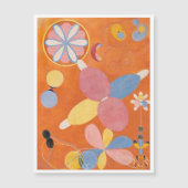 Hilma Af Klint、10番目に大きいNo4、抽象芸術・アート マグネット招待状 (正面)