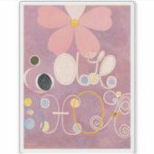 Hilma Af Klint、10番目に大きいNo5、抽象芸術・アート シール (正面)