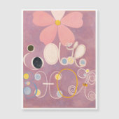 Hilma Af Klint、10番目に大きいNo5、抽象芸術・アート マグネット招待状 (正面)