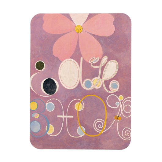 Hilma Af Klint、10番目に大きいNo5、抽象芸術・アート マグネット (縦)