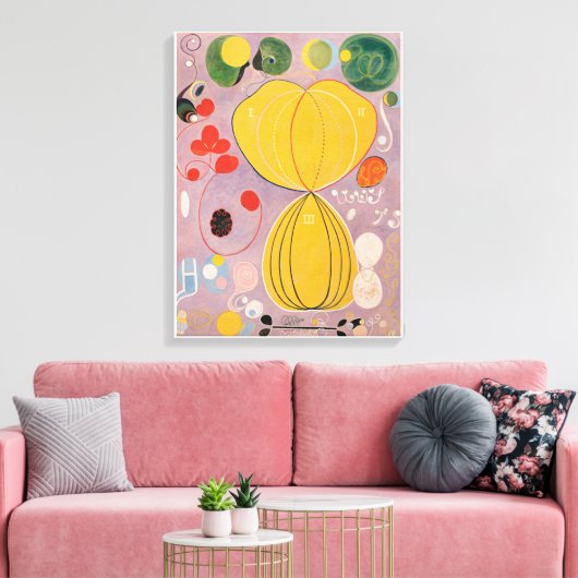 Hilma Af Klint、10番目に大きいNo7、抽象芸術・アート キャンバスプリント (インサイチュ (リビング))