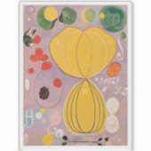 Hilma Af Klint、10番目に大きいNo7、抽象芸術・アート シール (正面)