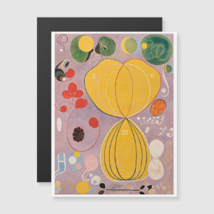 Hilma Af Klint、10番目に大きいNo7、抽象芸術・アート マグネット招待状